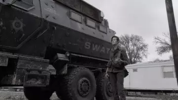 Military Jacket worn by Althea (Maggie Grace) in Fear the Walking Dead TV series outfits (S04E01)