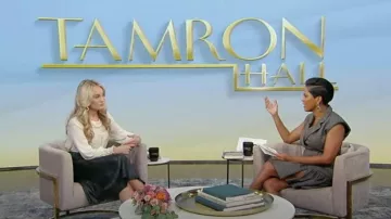 Alaïa Ruffled Wool-tweed Mini vestido usado por Tamron Hall como se ve en Tamron Hall Show el 1 de noviembre de 2022