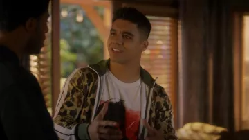 Palm Angels Camouflage-Print Track Jacket worn by Vivek Shah (Jordan Buhat) as seen in grown-ish (S04E17)