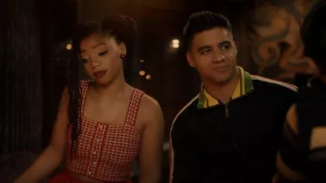 Sandro Daniella Tweed Crop Top porté par Jazz Forster (Chloe Bailey) vu dans grown-ish (S04E05)