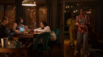 Staud Avalanche Gingham Pull-On Pants worn by Zoey Johnson (Yara Shahidi) as seen in grown-ish (S04E15)