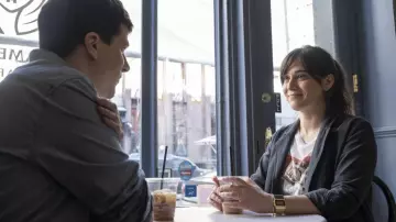 Casio Gold Digital Watch worn by Libby Epstein (Lizzy Caplan) as seen in Fleishman Is in Trouble TV series wardrobe (S01E01)
