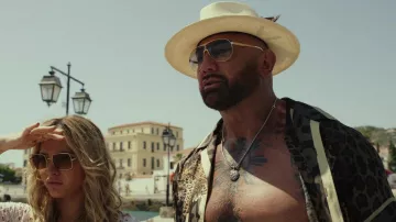 Carrera CA10050-S Lunettes de soleil portées par Duke Cody (Dave Bautista) comme on le voit dans Glass Onion: A Knives Out Mystery wardrobe