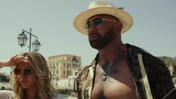 Carrera CA10050-S Sunglasses worn by Duke Cody (Dave Bautista) as seen in Glass Onion: A Knives Out Mystery wardrobe