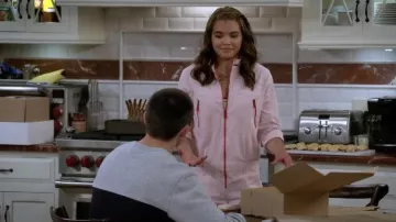 Ba&Sh Cesar jumpsuit in pink worn by Alexa Mendoza (Paris Berelc) in Alexa & Katie outfits (Season 4 Episode 2)