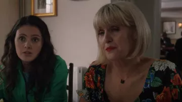 Swarovski Iconic Swan Necklace worn by Agatha Raisin (Ashley Jensen) as seen in Agatha Raisin (S04E05)