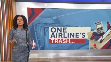 Chiara Boni La Petite Robe Rosmarijn Robe portée par Adriana Diaz vue dans CBS Mornings le 28 décembre 2022