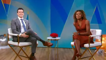 Veronica Beard Briony Vestido usado por Janai Norman como se ve en Good Morning America el 30 de diciembre de 2022