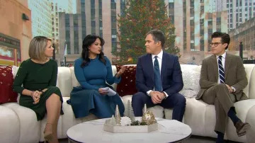 Lauren Ralph Lauren Robe en jersey ceinturé portée par Dylan Dreyer comme vu dans Aujourd’hui le 30 décembre 2022