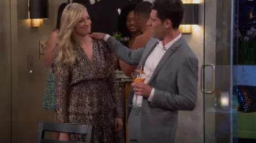 Ba & Sh Glen Dress worn by Gemma Johnson (Beth Behrs) as seen in The Neighborhood (S04E07)
