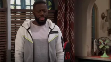 Nike Sportwear Tech Fleece Full Zip Hoodie worn by Malcolm Butler (Sheaun McKinney) as seen in The Neighborhood (S04E07)
