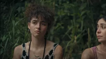 Etsy Resin Hoop earrings worn by Violet Thompson (Nina Bloomgarden) as seen in The Resort (S01E08)