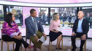 Steve Madden Reggie Sweater worn by Sheinelle Jones as seen in Today on January 3, 2023