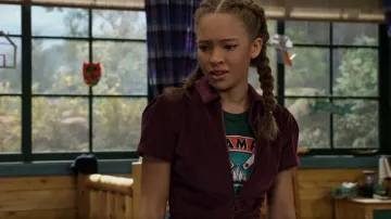 Urban Outfitters Clark Corduroy Zip Front Coverall worn by Ava King (Shelby Simmons) as seen in BUNK'D (S05E08)