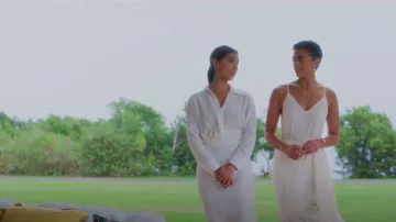 Zara Draped Pencil Skirt worn by Elena Roarke (Roselyn Sánchez) as seen in Fantasy Island (S01E03)