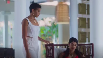 Dolls Kill Down For It Corset Top worn by Ruby Akuda (Kiara Barnes) as seen in Fantasy Island (S01E05)