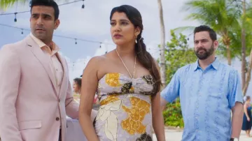 Marciano Timeless Romance Dress worn by Nisha (Anuja Joshi) as seen in Fantasy Island (S01E05)