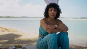 Roxy Senorita Pantalones deslizantes Canton usados por Jasika Nicole como se ve en Fantasy Island (S02E01)