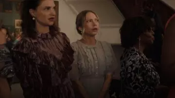 Self Portrait Scallop Pleated Dress worn by Kate Keller (Tavi Gevinson) as seen in Gossip Girl (S02E07)