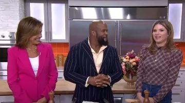 Veronica Beard Isabel Puff Shoulder Top usado por Jenna Bush Hager como se ve en Today el 5 de enero de 2023
