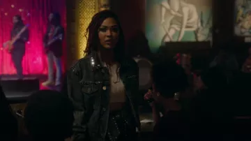 Sandro Ambre Veste portée par Camille Parks (Meagan Good) vue à Harlem (S01E01)