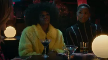 Fashion Nova Fureal Collared Jacket worn by Angie Wilson (Shoniqua Shandai) as seen in Harlem (S01E03)