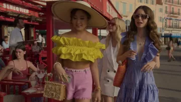 MSGM Top Cropped porté par Mindy Chen (Ashley Park) vu dans Emily in Paris (S02E02)