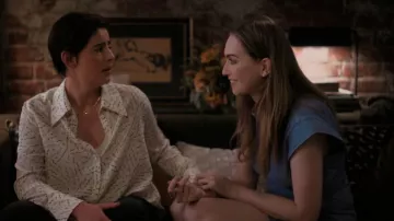 Isabel Marant Nina Cut Out Denim Minidress worn by Tess Van De Berg (Jamie Clayton) as seen in The L Word: Generation Q (S03E08)