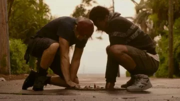 Reebok BB4600 Shoes in White worn by Pope Heyward (Jonathan Daviss) as seen in Outer Banks (S02E02)