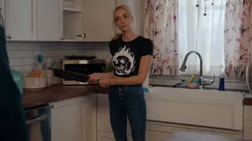 Jeans Madewell 10 » High-Rise Skinny Crop portés par Georgia Miller (Brianne Howey) comme on le voit dans Ginny & Georgia (S02E01)