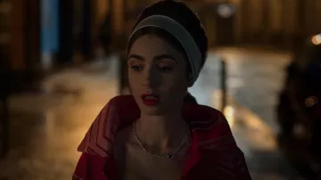 Fred Pretty Woman Audacious Necklace worn by Emily Cooper (Lily Collins) as seen in Emily in Paris (S02E05)