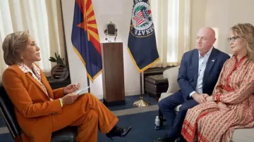 Victoria Beckham High-Rise Flared Corduroy Pants worn by Robin Roberts as seen in Good Morning America on January 9, 2023