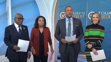 Diane von Furstenberg Finn Robe rayée portée par Dylan Dreyer comme vu dans Aujourd’hui le 10 janvier 2023
