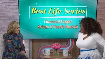 Saloni Jacqui B Maxi Dress worn by Kristin Bair O'Keeffe as seen in Sherri on January 11, 2023
