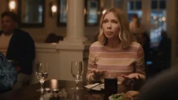 Veronica Beard Raimi Striped Knit Sweater worn by Kate Keller (Tavi Gevinson) as seen in Gossip Girl (S02E08)