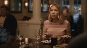 Veronica Beard Raimi Striped Knit Sweater worn by Kate Keller (Tavi Gevinson) as seen in Gossip Girl (S02E08)