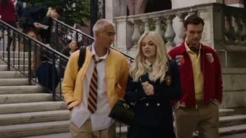 Ferragamo Iconic Top Handle S Bag worn by Audrey Hope (Emily Alyn Lind) as seen in Gossip Girl (S02E08)