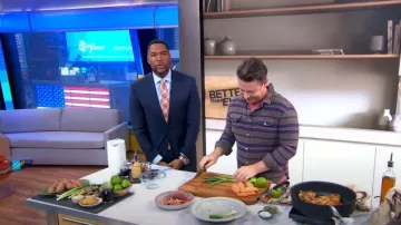 Chemise Levi’s 1950's Shorthorn portée par Jamie Oliver vue dans Good Morning America le 11 janvier 2023