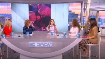Veronica Beard Edra Veste en cuir portée par Alyssa Farah vue dans The View le 10 janvier 2023