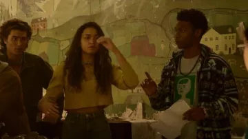 Aasos Design Festival Oversized Track Jacket porté par Pope Heyward (Jonathan Daviss) comme on le voit dans Outer Banks (S02E08)