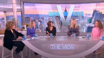 Gucci GG Knit ankle Boots worn by Joy Behar as seen in The View on January 13, 2023