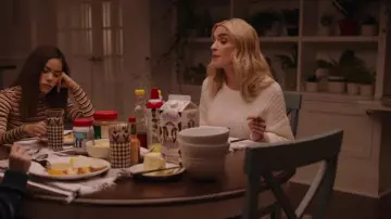 & Other Stories Pom Pom Sleeve Sweater worn by Georgia Miller (Brianne Howey) as seen in Ginny & Georgia (S01E07)