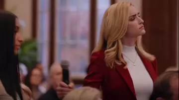 Theory Etiennette Blazer worn by Georgia Miller (Brianne Howey) as seen in Ginny & Georgia (S01E07)