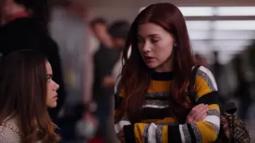 H&M Jacquard Knit Sweater worn by Abby Littman (Katie Douglas) as seen in Ginny & Georgia (S01E08)