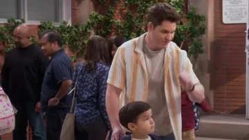 Zara Striped Shirt worn by Quinten (Matt Shively) as seen in Lopez vs. Lopez (S01E08)
