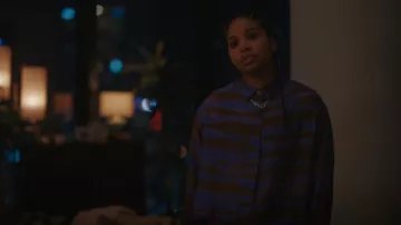 Samsoe Samsoe Alfrida Chemise portée par Dre (Carmen LoBue) comme on le voit dans The L Word: Generation Q (S03E09)