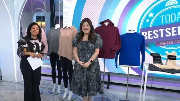 Ulla Johnson Lliana Puff Sleeve Midi Robe portée par Adrianna Barrionuevo comme vu dans Aujourd’hui le 16 janvier 2023