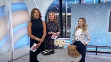 Aqua Mock Neck Tie Waist Ribbed Dress worn by Hoda Kotb as seen in Today with Hoda & Jenna on January 16, 2023