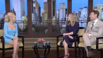 Alex Perry Aaron Crepe Mini Dress worn by Kristin Chenoweth as seen in LIVE with Kelly and Ryan on January 17, 2023