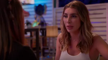 Shein Rhinestone Butterfly Charm Necklace worn by Jordana Barnes as seen in Siesta Key (S05E09)